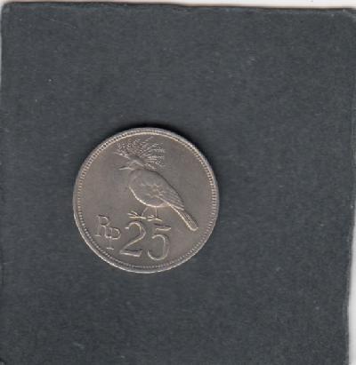 Beschrijving: 25 Rupiah BIRD